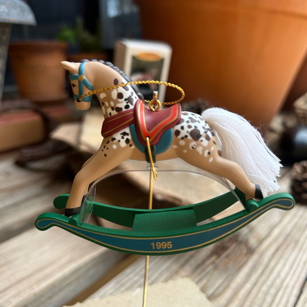 Hallmark Rocking Horse #15 Keepsake Ornament RARE Vintage New in Box